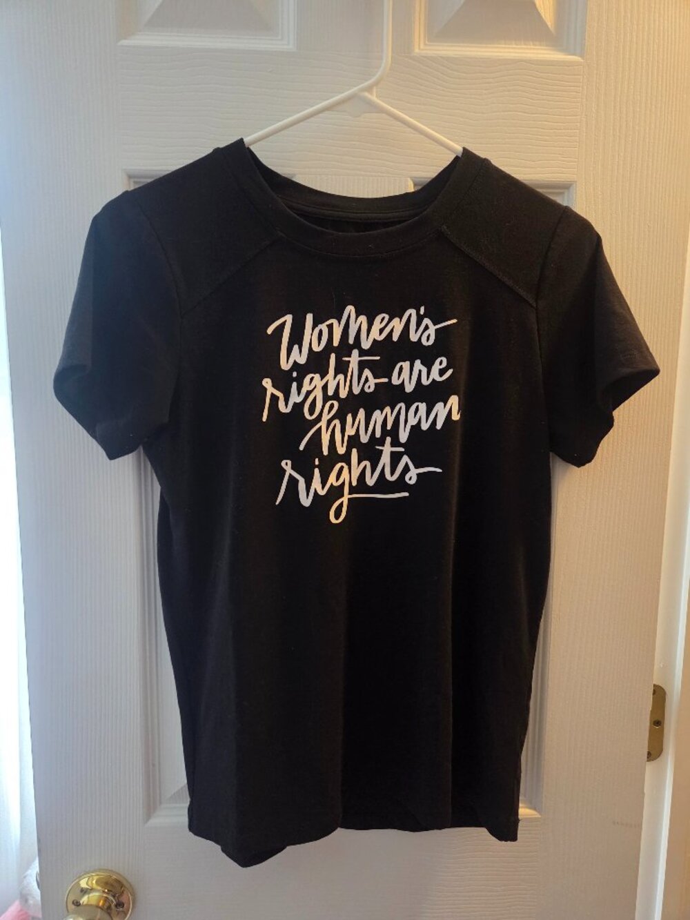 Women's Rights Are Human Rights T-Shirt, size small